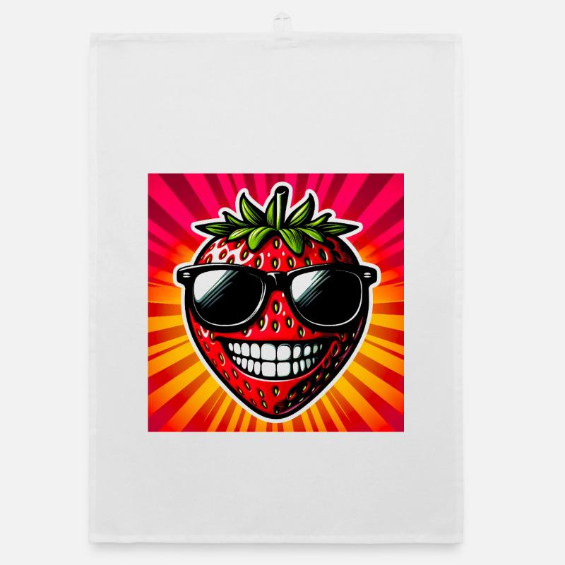 Erdbeeren Erdbeeren Organic Geschirrtuch