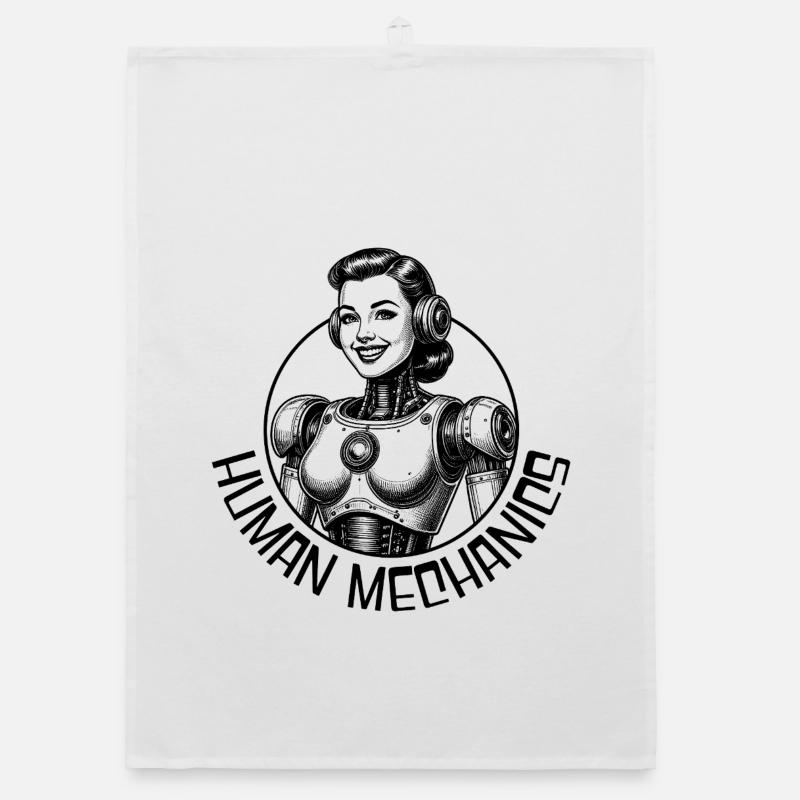 Mechanischer Mensch Organic Geschirrtuch