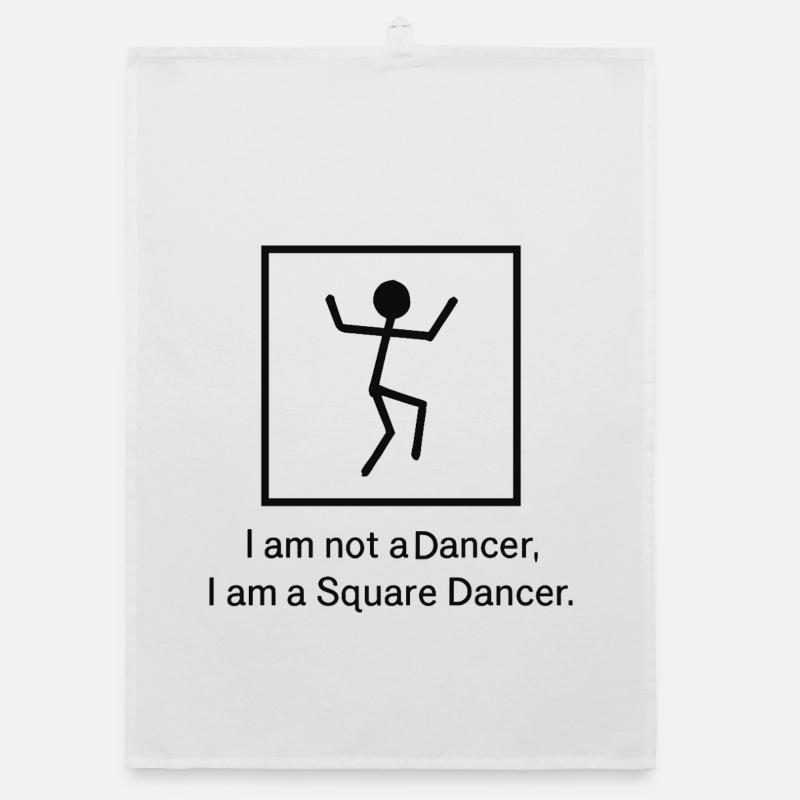 Ich bin ein Square Dancer Organic Geschirrtuch
