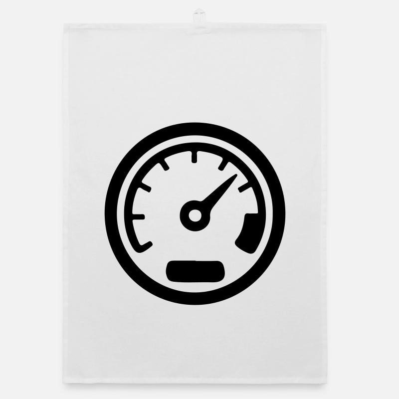 Speedometer Kmh Speed Icon Organic dish towel
