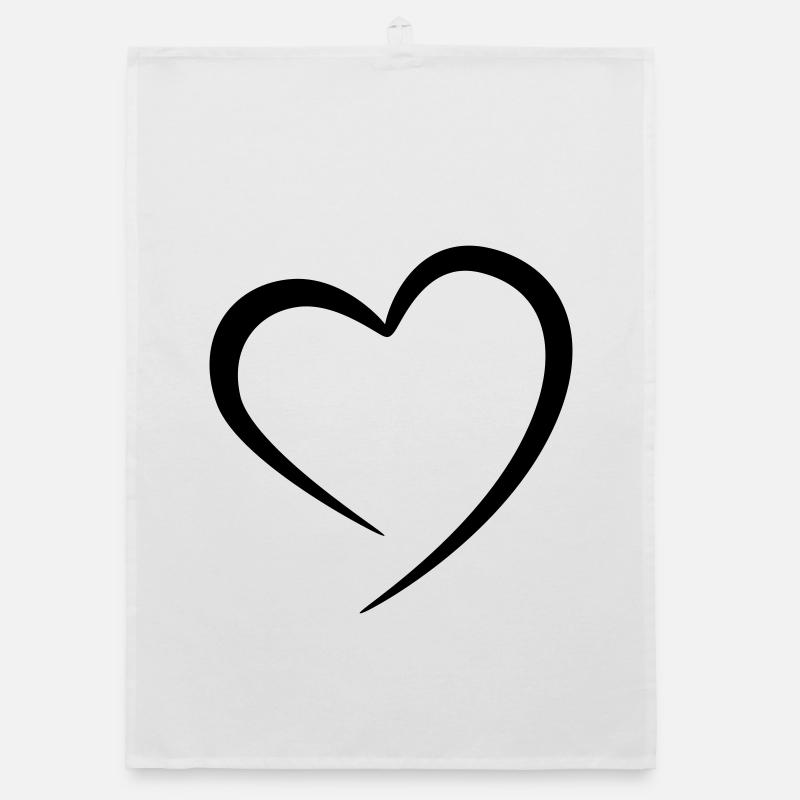 Heart Organic dish towel