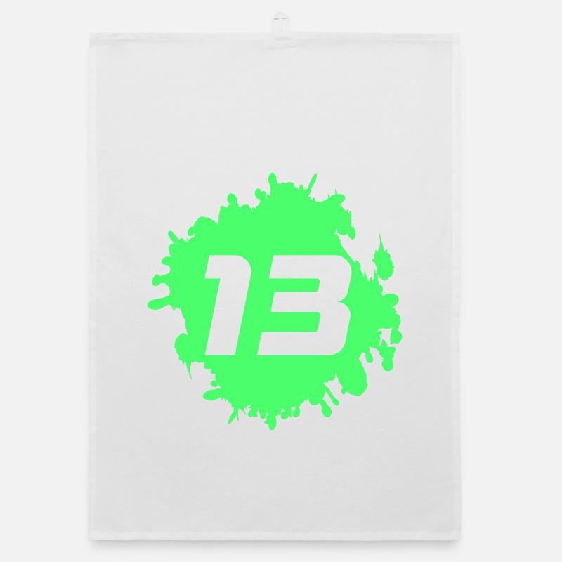 Neon Green 13 Spritzersplash Organic dish towel