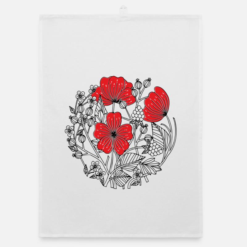 Fleurs d’hibiscus Torchon bio