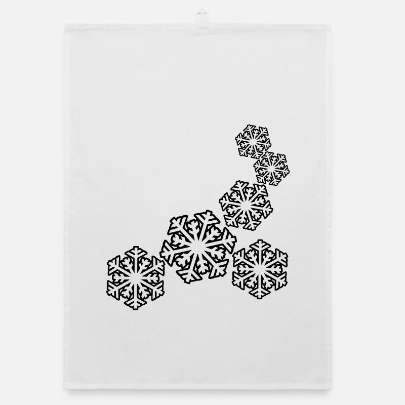 Schneeflocken Organic Geschirrtuch