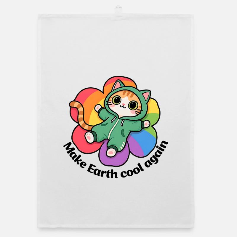 Die Erde wieder abkühlen lassen Organic Geschirrtuch