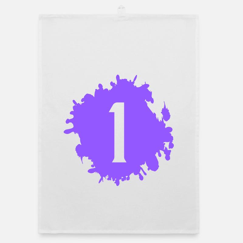 Éclaboussure Violette n°1 Torchon bio