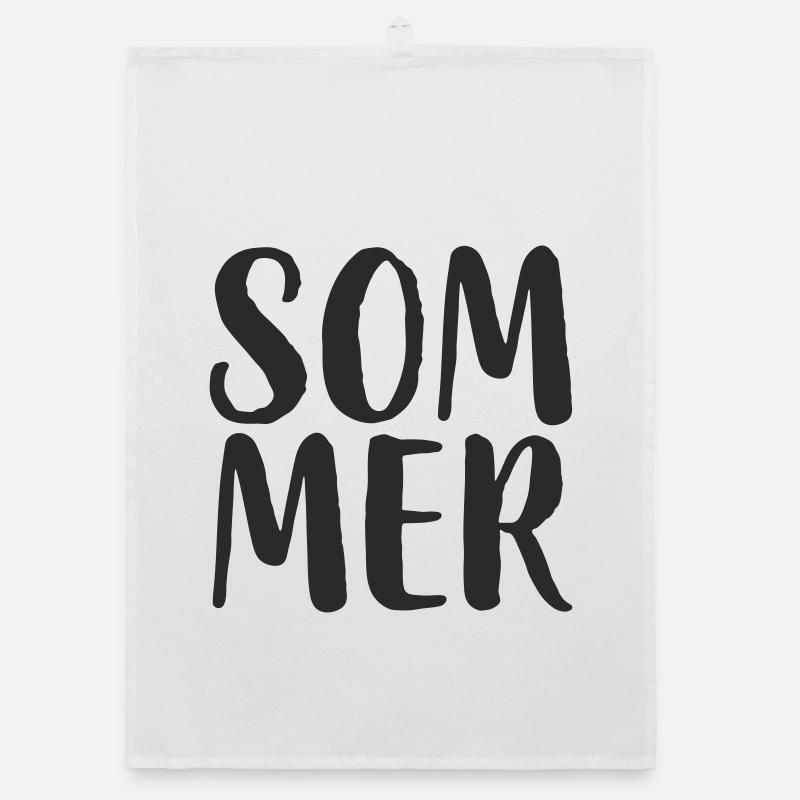 Style de lettrage à la main d’été Torchon bio