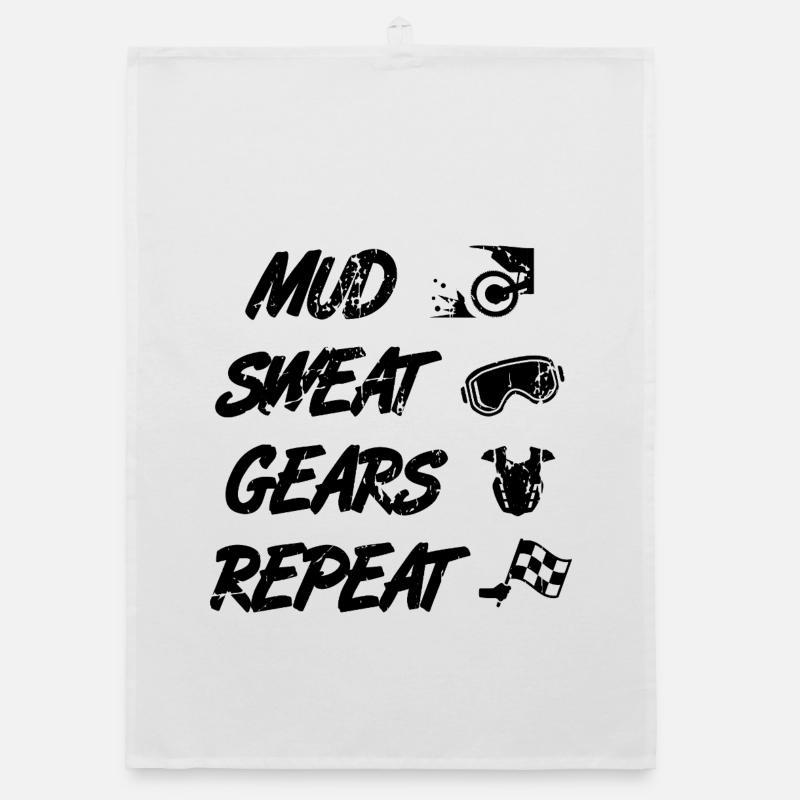 Motocross Routine Organic dish towel