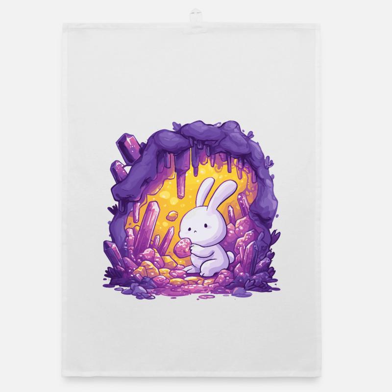 Le lapin dans la grotte de cristal Torchon bio