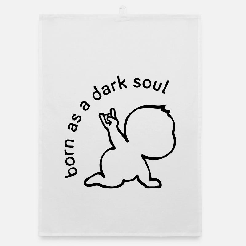 born as a dark soul Organic Geschirrtuch