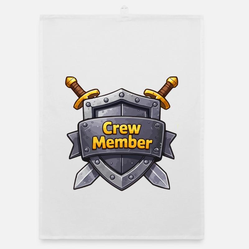 wappen-crew-member Organic Geschirrtuch