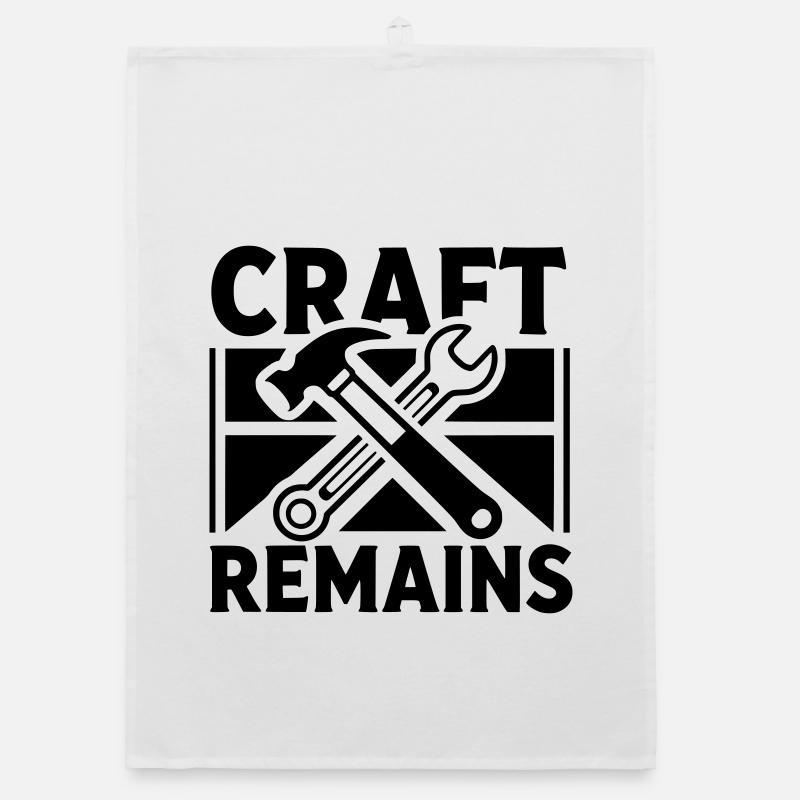 Craft Remains Power Remains Organic dish towel
