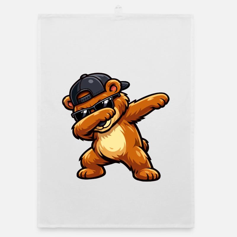 Dabbing Bear Organic Geschirrtuch