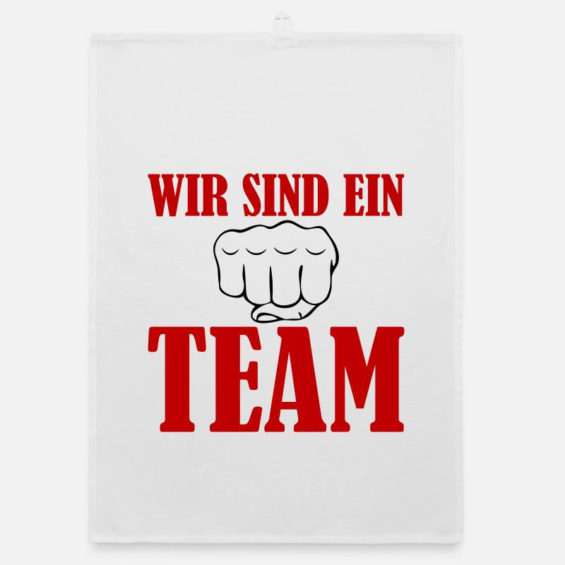Wir Sind Ein Team  Organic Geschirrtuch
