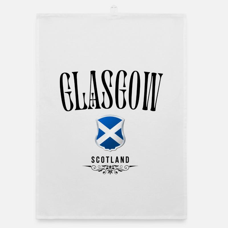 Souvenir de Glasgow, design élégant Glasgow Torchon bio