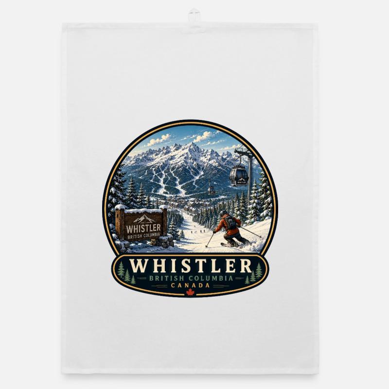Vacances de ski à la station de ski de Whistler Canada Torchon bio