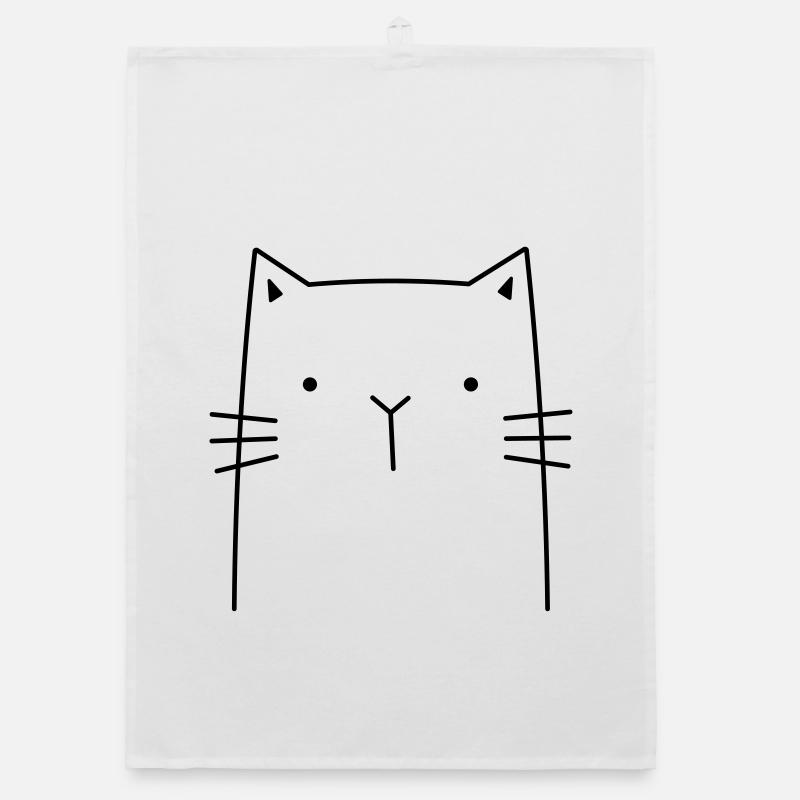 Chat Kitten Idée cadeau pour amis chat Torchon bio