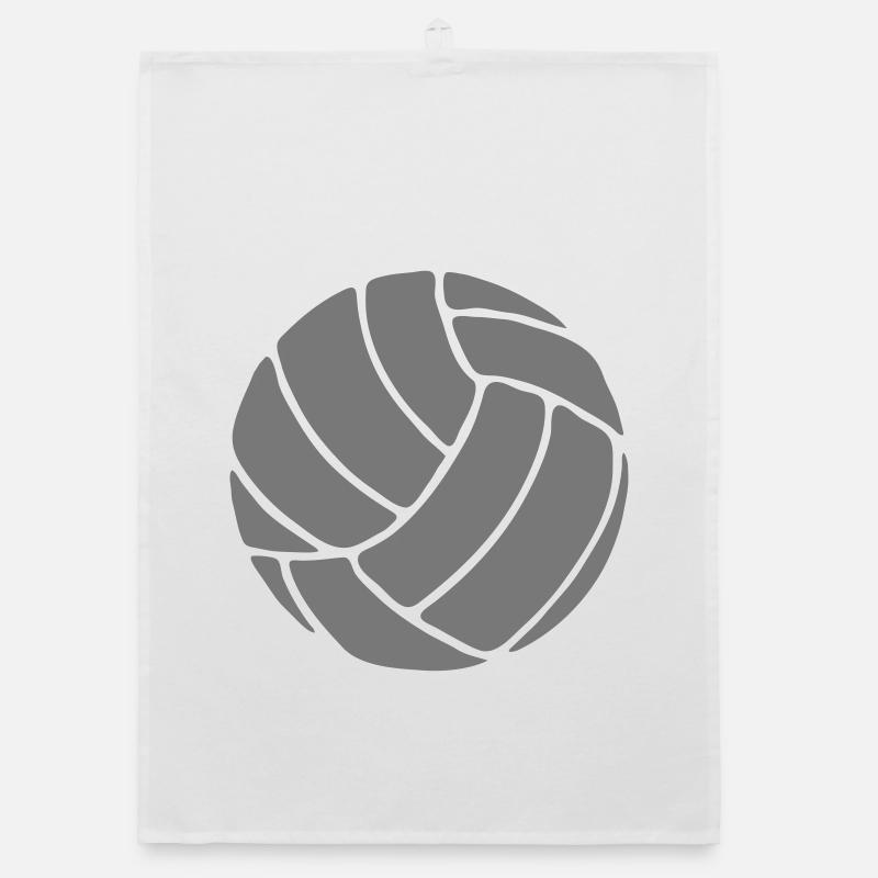 solid color volleyball Organic dish towel