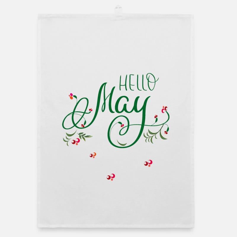 May, month, spring Organic dish towel
