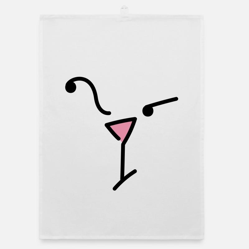 Catface, Fragender Blick Organic Geschirrtuch