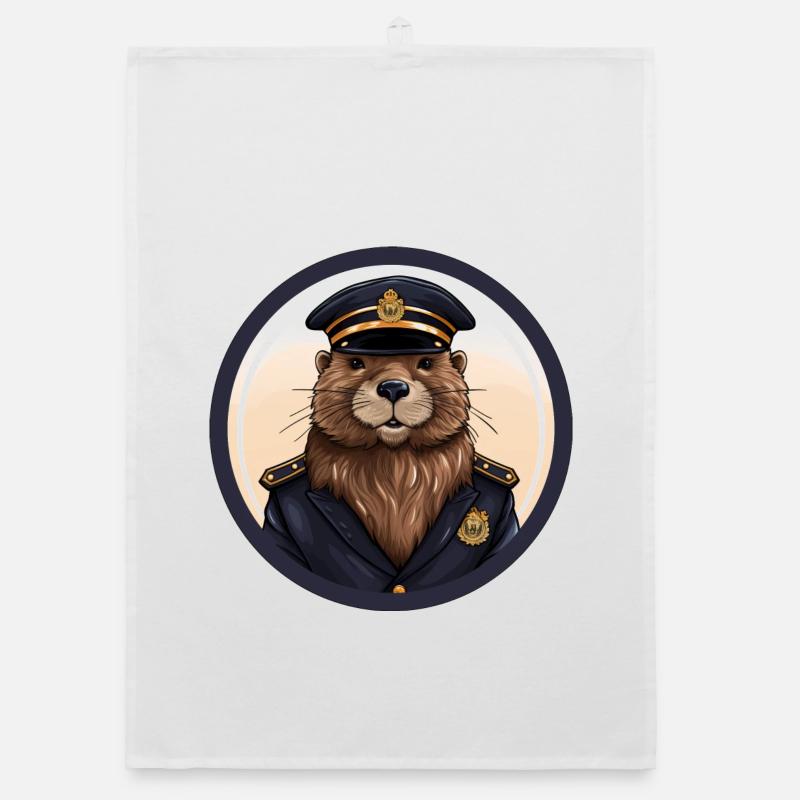 Biber Polizei Organic Geschirrtuch