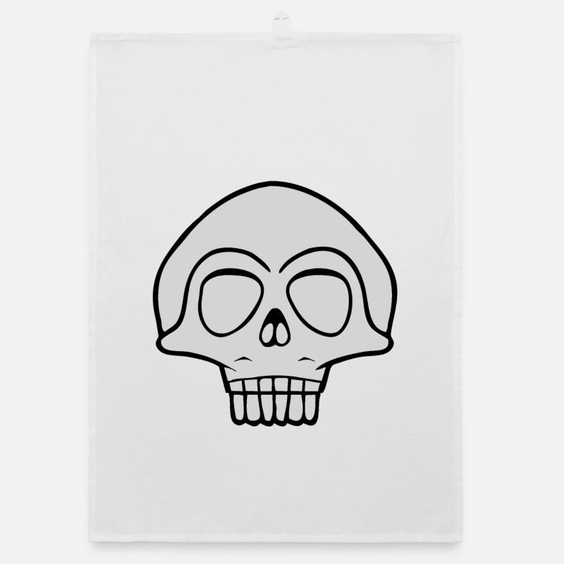 Conception de crâne gris Torchon bio