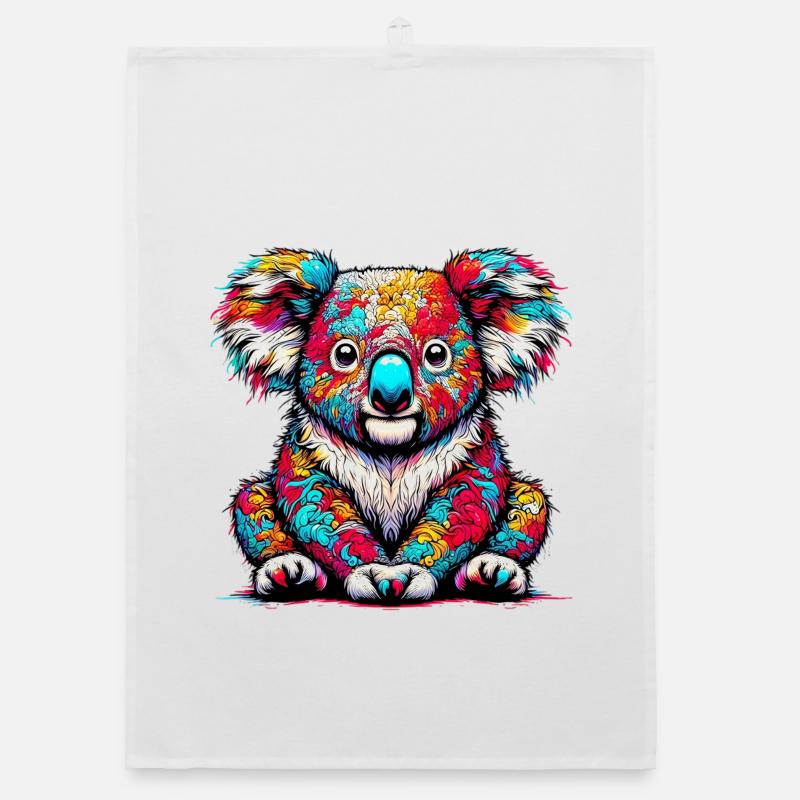 Koala - Organic Geschirrtuch - Weiß