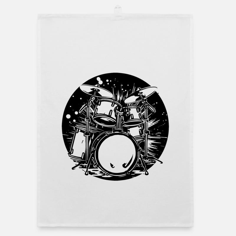 Drum Graphics Organic dish towel