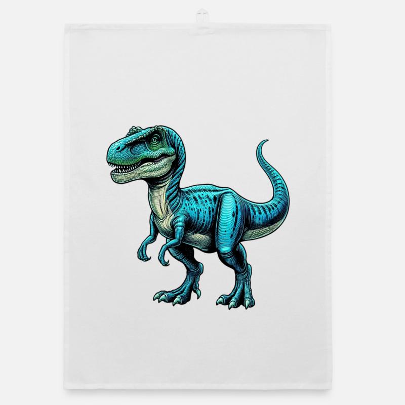 Dinosaur Organic dish towel