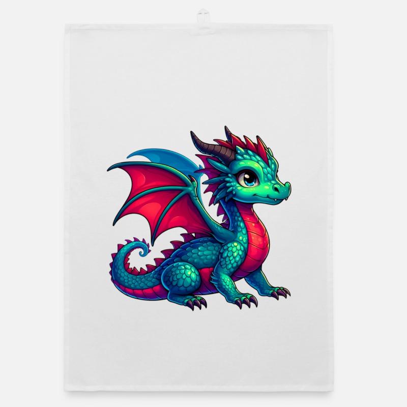 Drache Organic Geschirrtuch