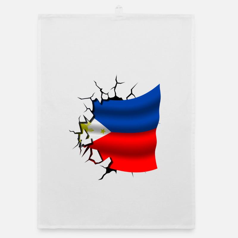 Philippine - Drapeau brisé Torchon bio