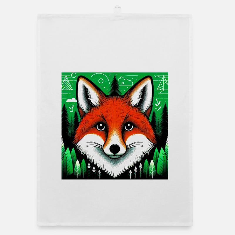fox Organic dish towel