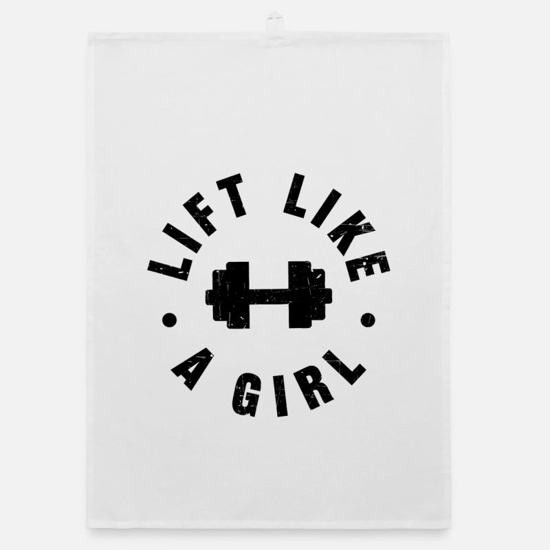 Heben Sie wie ein Mädchen Organic Geschirrtuch