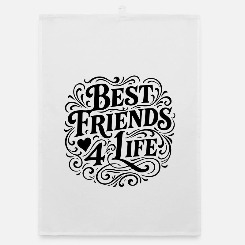 Meilleurs amis Amitié Torchon bio