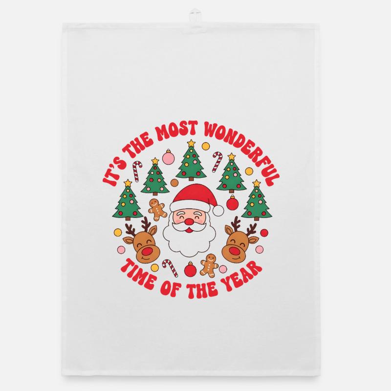 Noël - C’est la période la plus merveilleuse de l’année Torchon bio