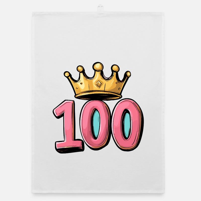 100 Number Crown Organic dish towel