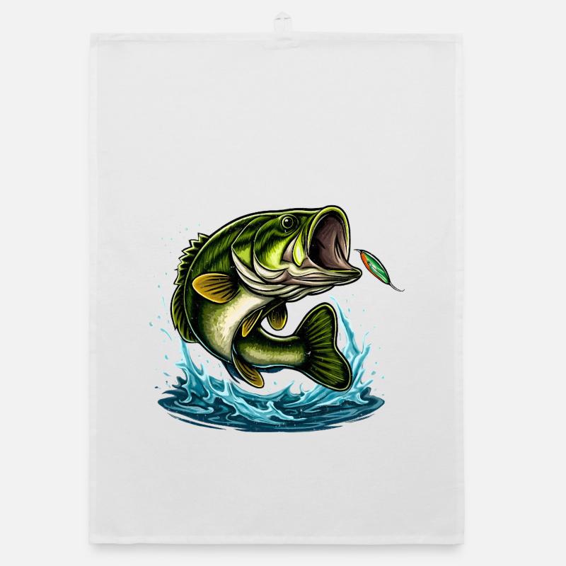 Conception de saut de l’achigan à grande bouche Torchon bio