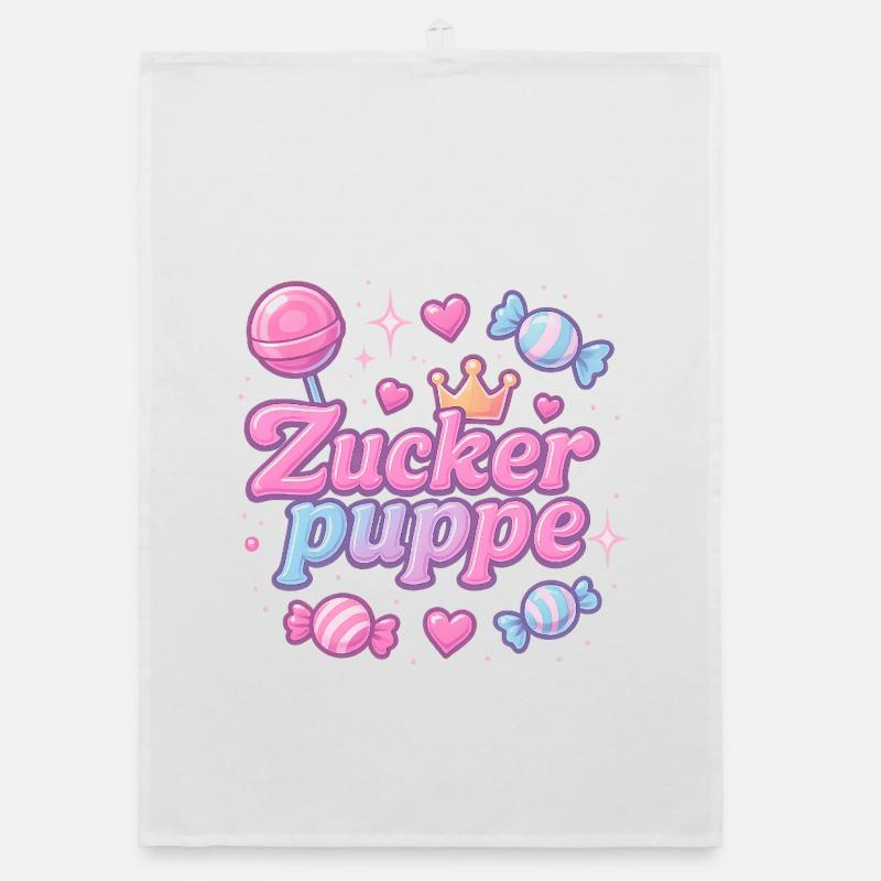 Sugar Doll / Y2K Nickname Statement Design Organic dish towel