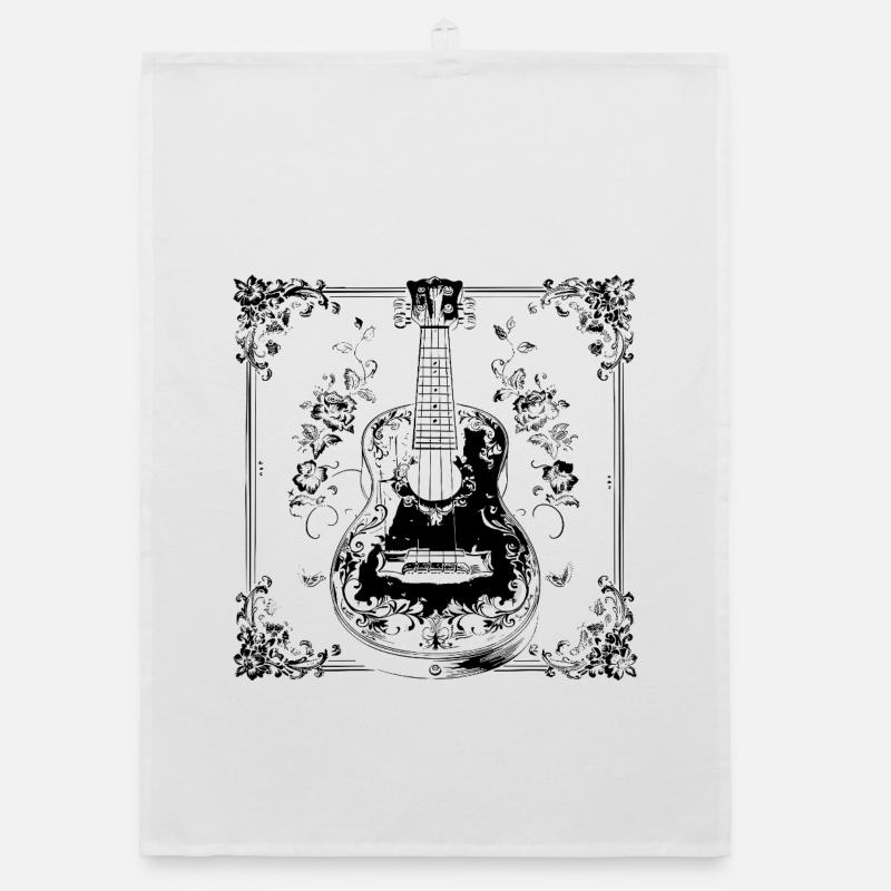 Ukulélé drôle Torchon bio