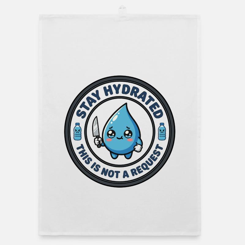 Reste hydraté, tueuse mignonne Torchon bio