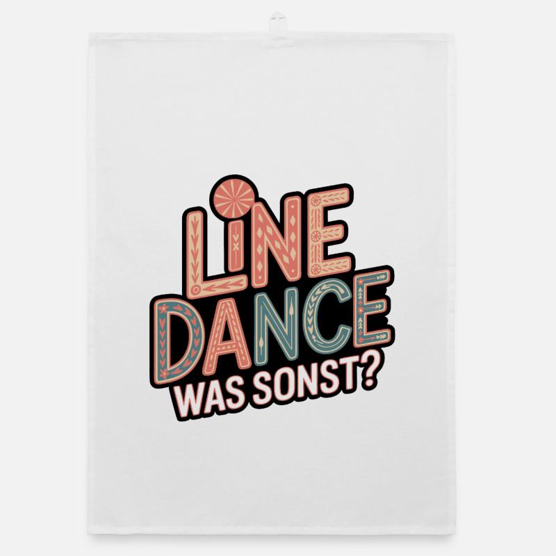 Line Dance What else? Organic dish towel