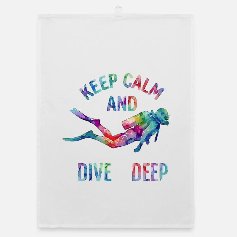 Diction colorée de plongée Torchon bio