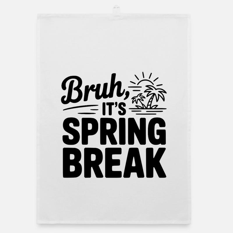 Mec, c’est les vacances de printemps Torchon bio