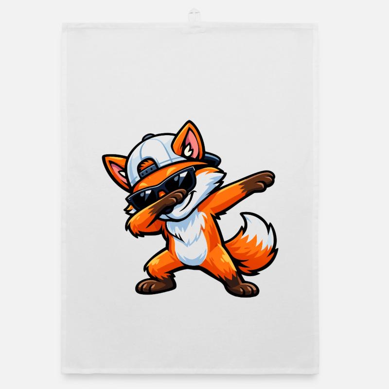 Dabbing Fox Organic Geschirrtuch