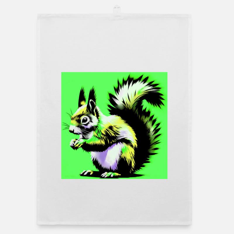 squirrel Organic dish towel