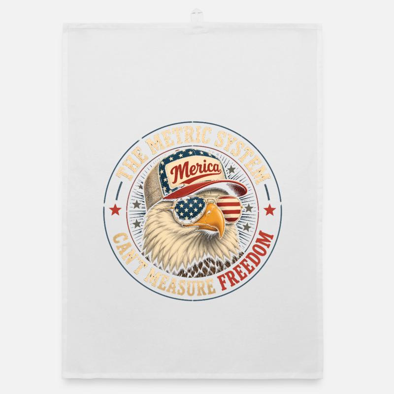 The metric system cannot measure freedom (4 Organic dish towel
