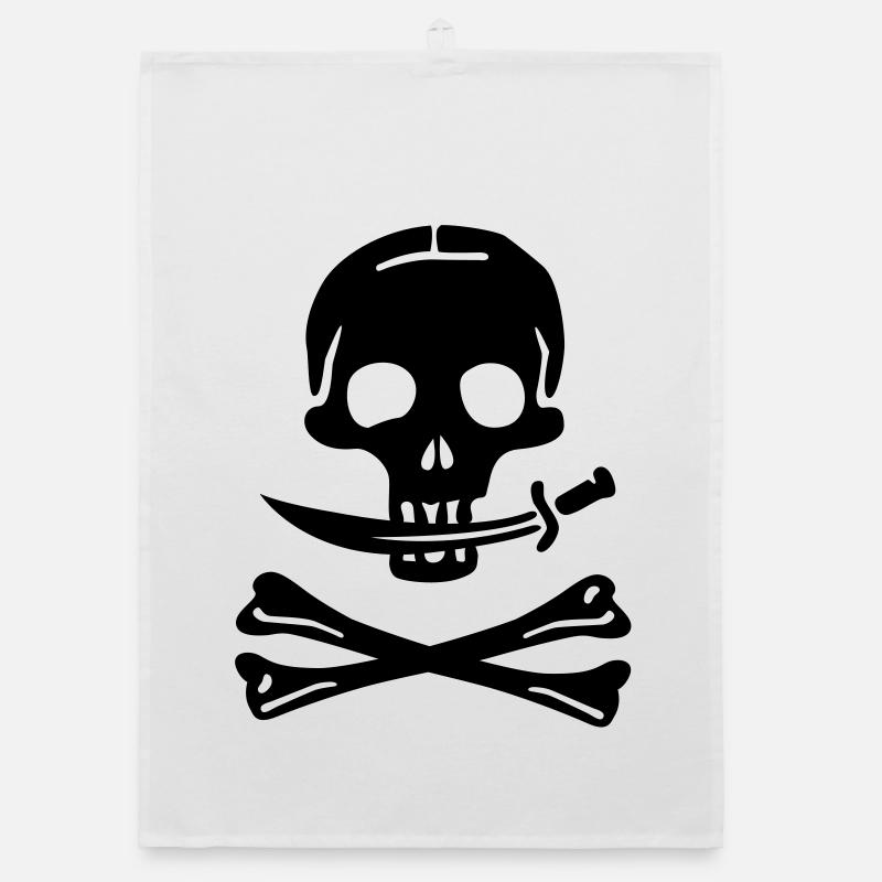 Pirate Pirates Skull Organic dish towel