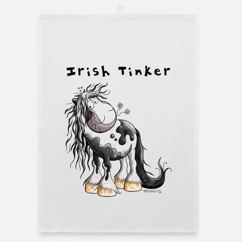 Cute Irish Tinker Organic dish towel
