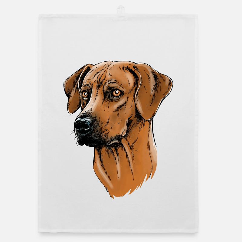 Rhodesian Ridgeback Organic dish towel