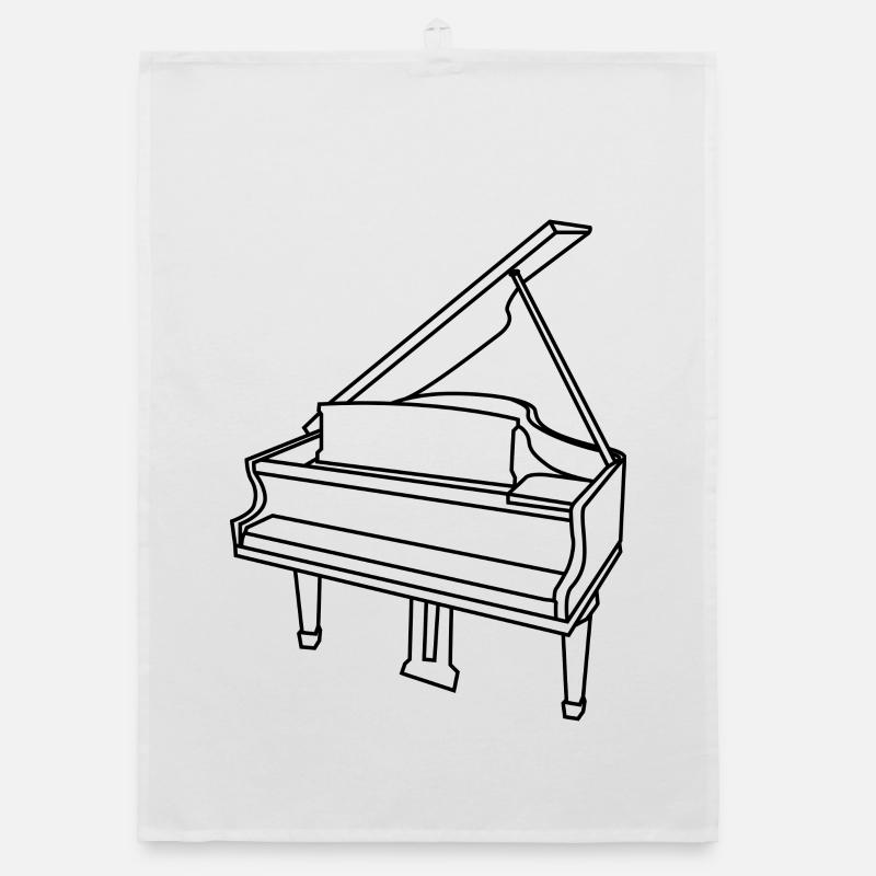 Klavier Organic Geschirrtuch